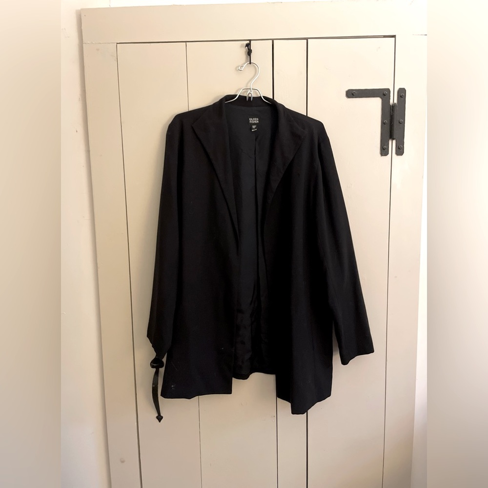 Eileen Fisher 2pc black wool set Large